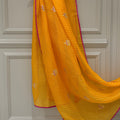 The Haldi Gulabi Leheriya Chunari